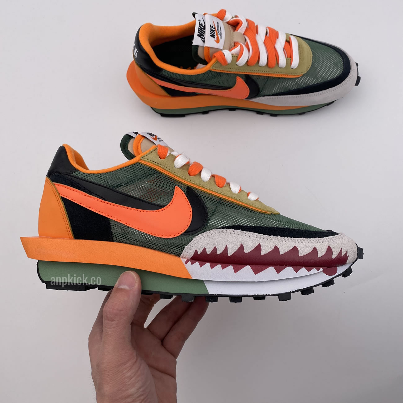 Bape Shark Mouth Sacai Nike Ldv Waffle Custom Shoes Bv0073 007 (9) - newkick.app